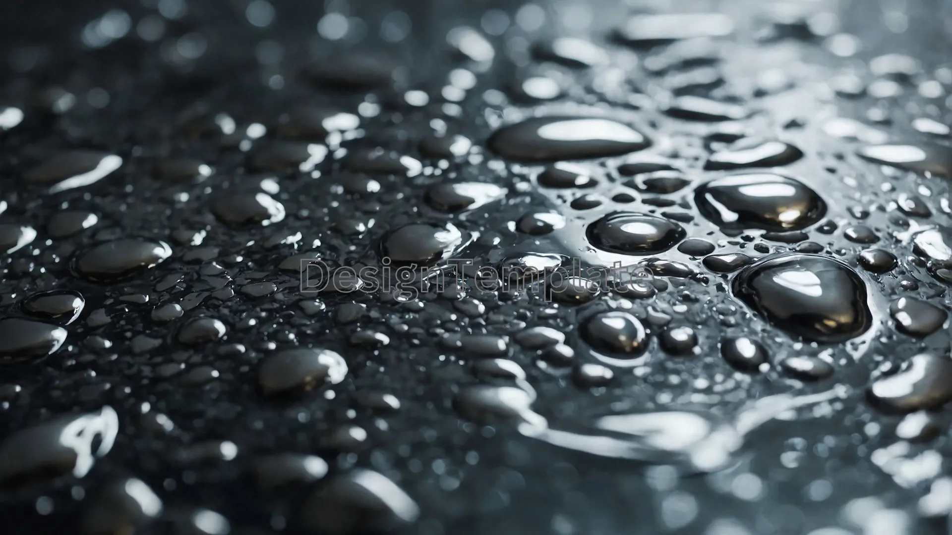 Metallic Rain Dense Silver Image